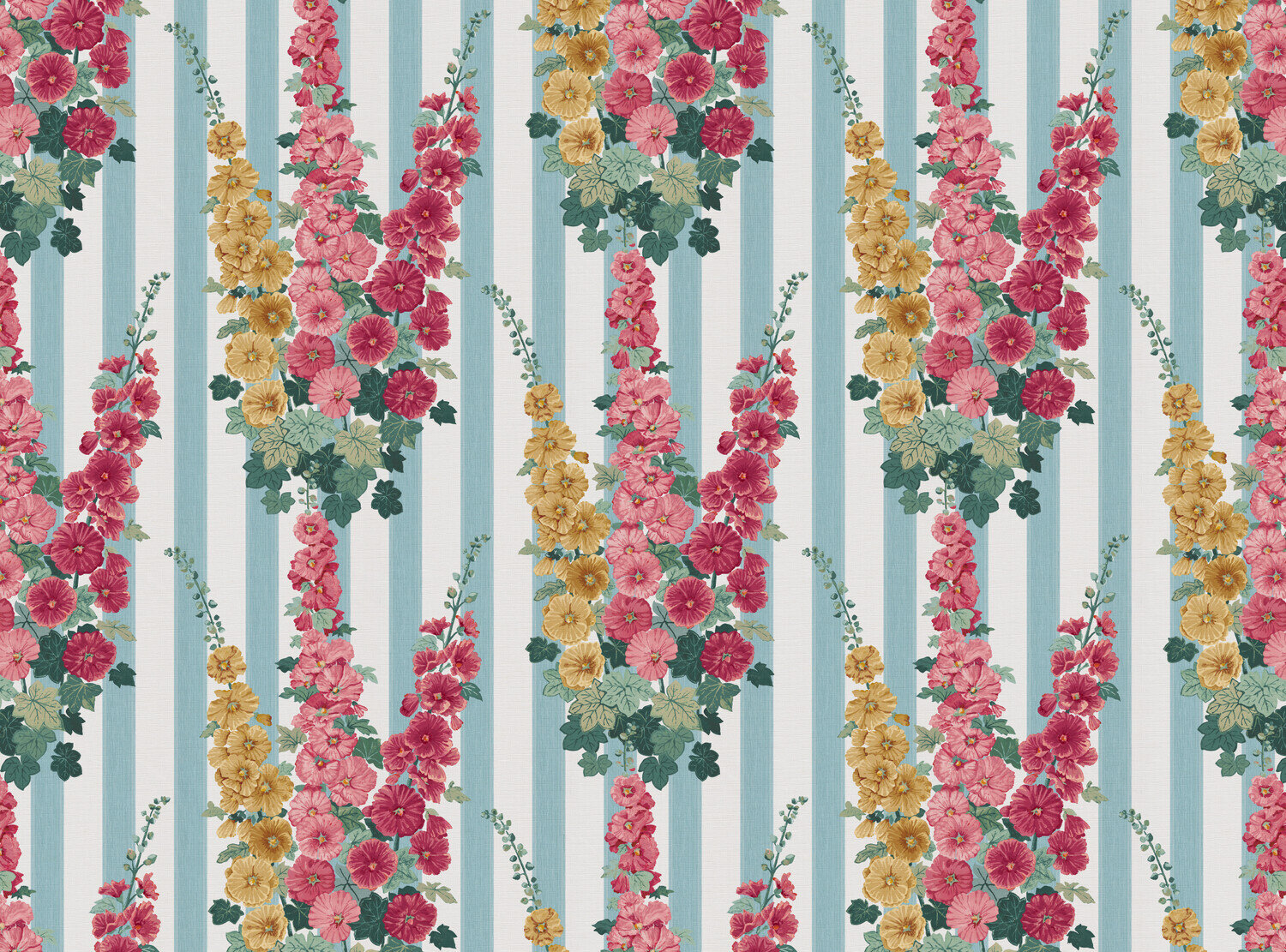 Hollyhock Stripe Fabric