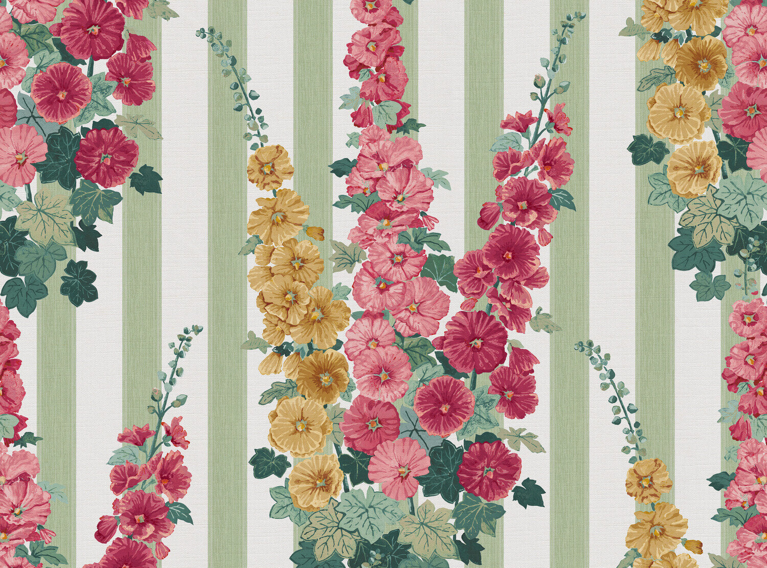 Hollyhock Stripe Fabric