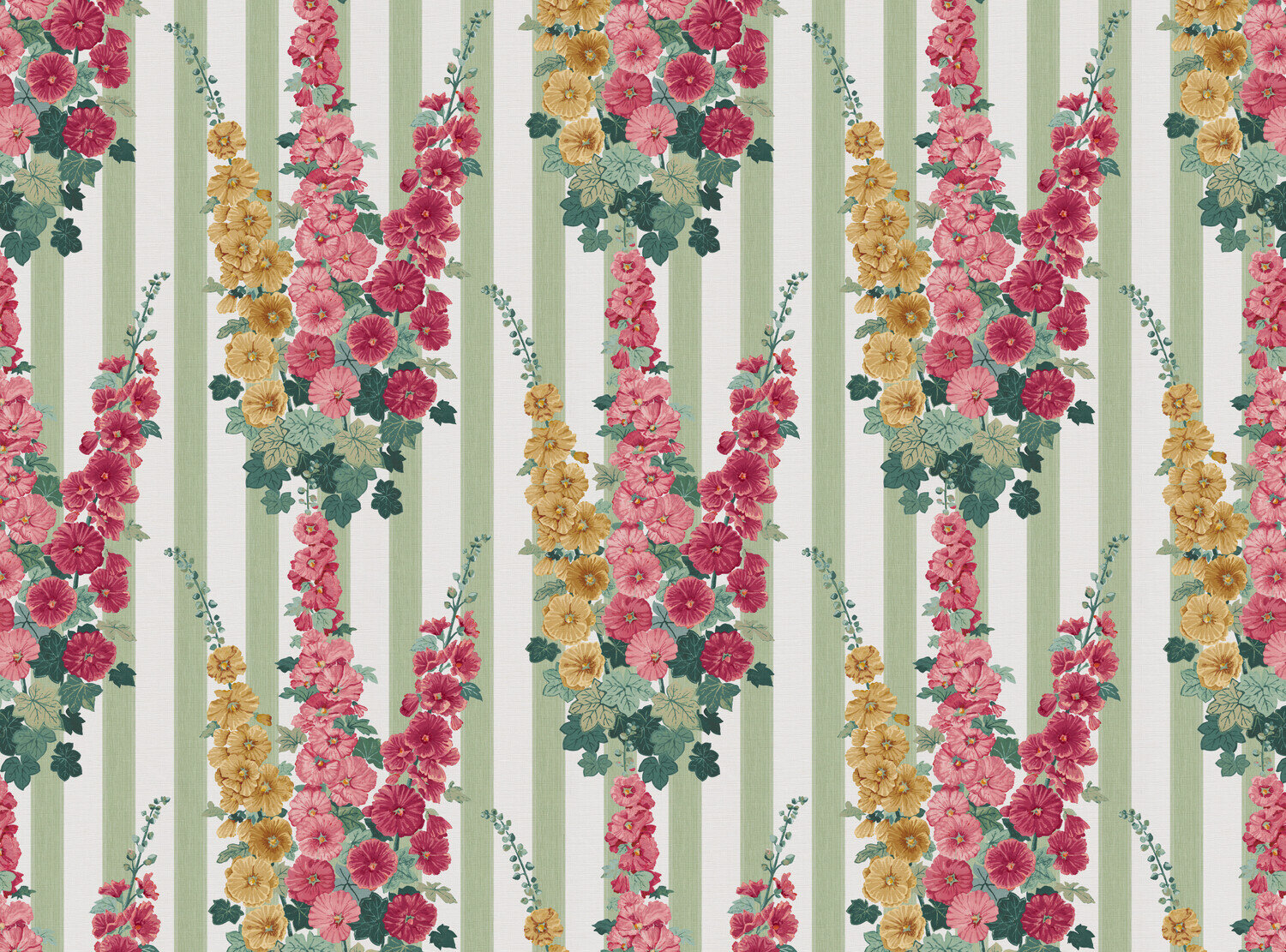 Hollyhock Stripe Fabric