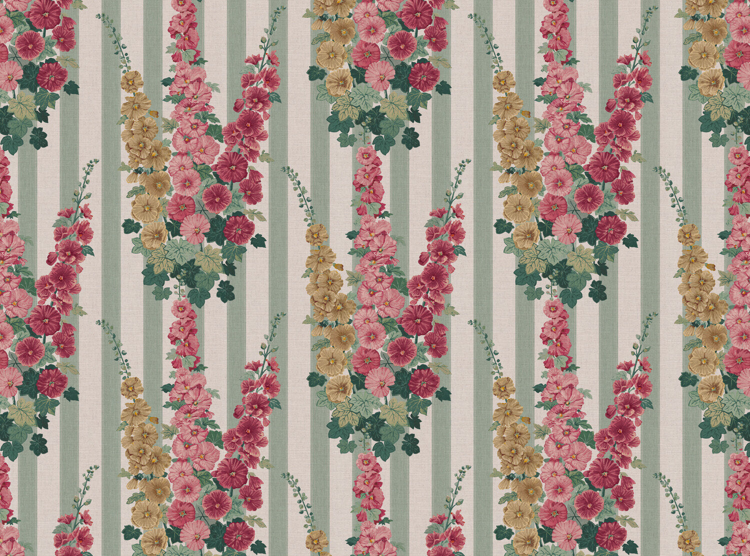 Hollyhock Stripe Fabric