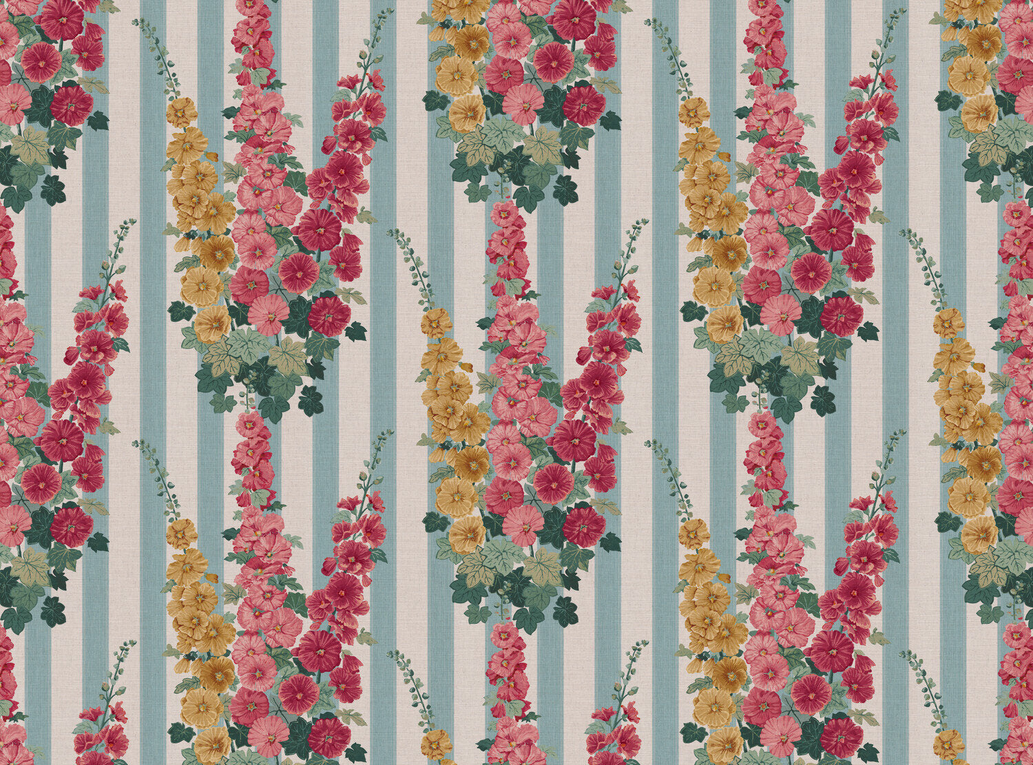 Hollyhock Stripe Fabric