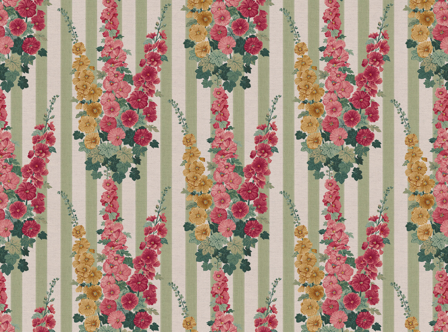 Hollyhock Stripe Fabric
