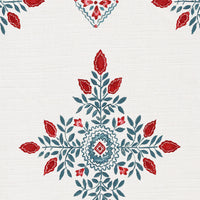 Warm red and grey blue