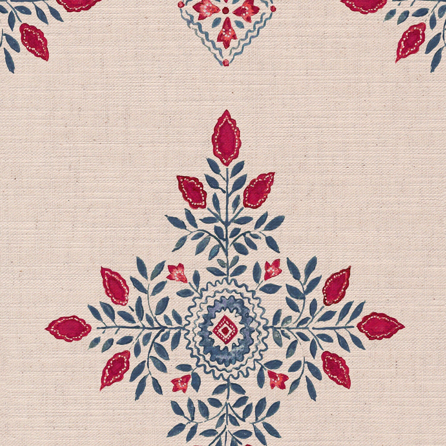 CW: Pinky red and grey blue | BASE: Mercia Linen | HERO