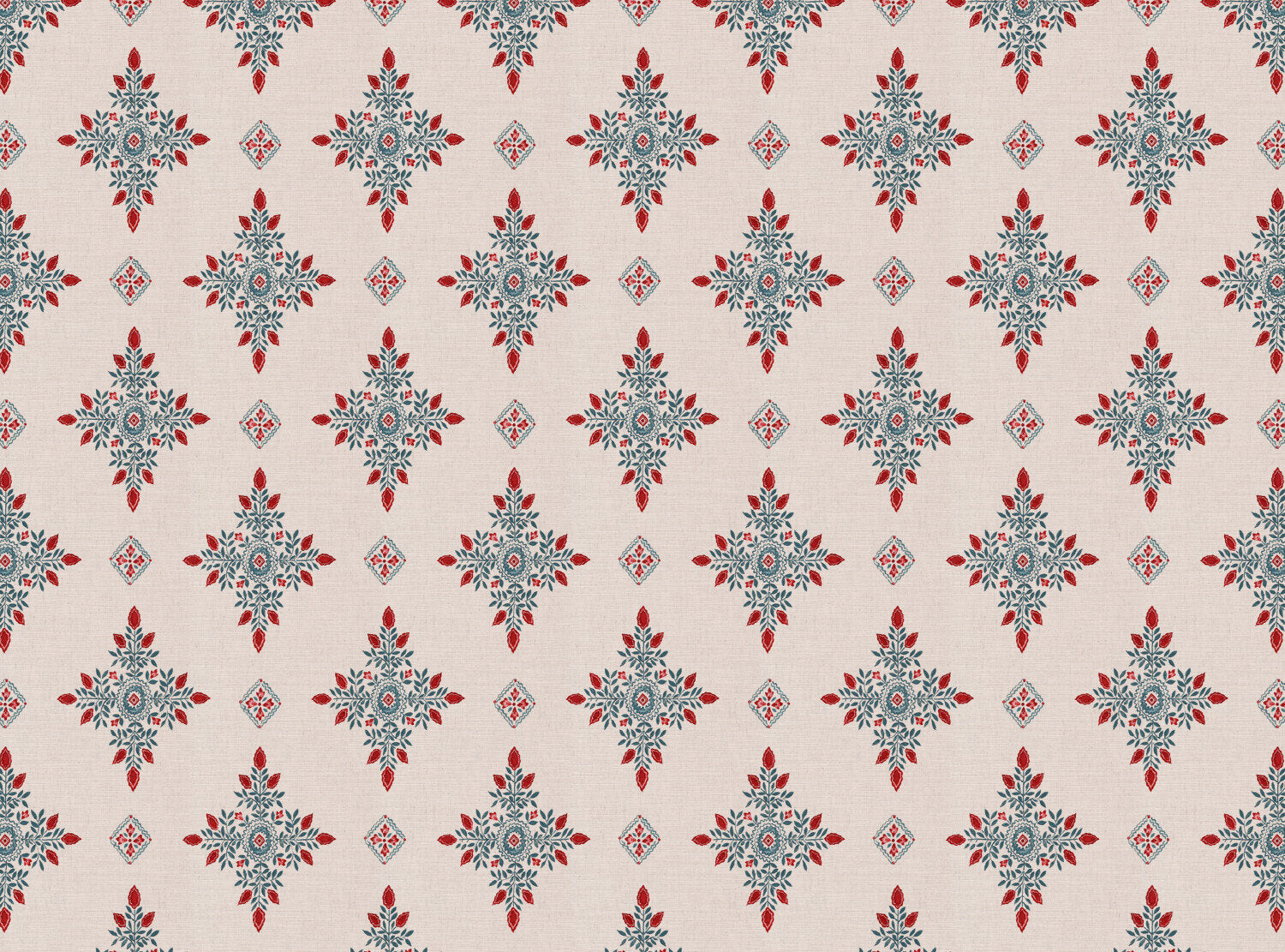 CW: Warm red and grey blue | BASE: Mercia Linen