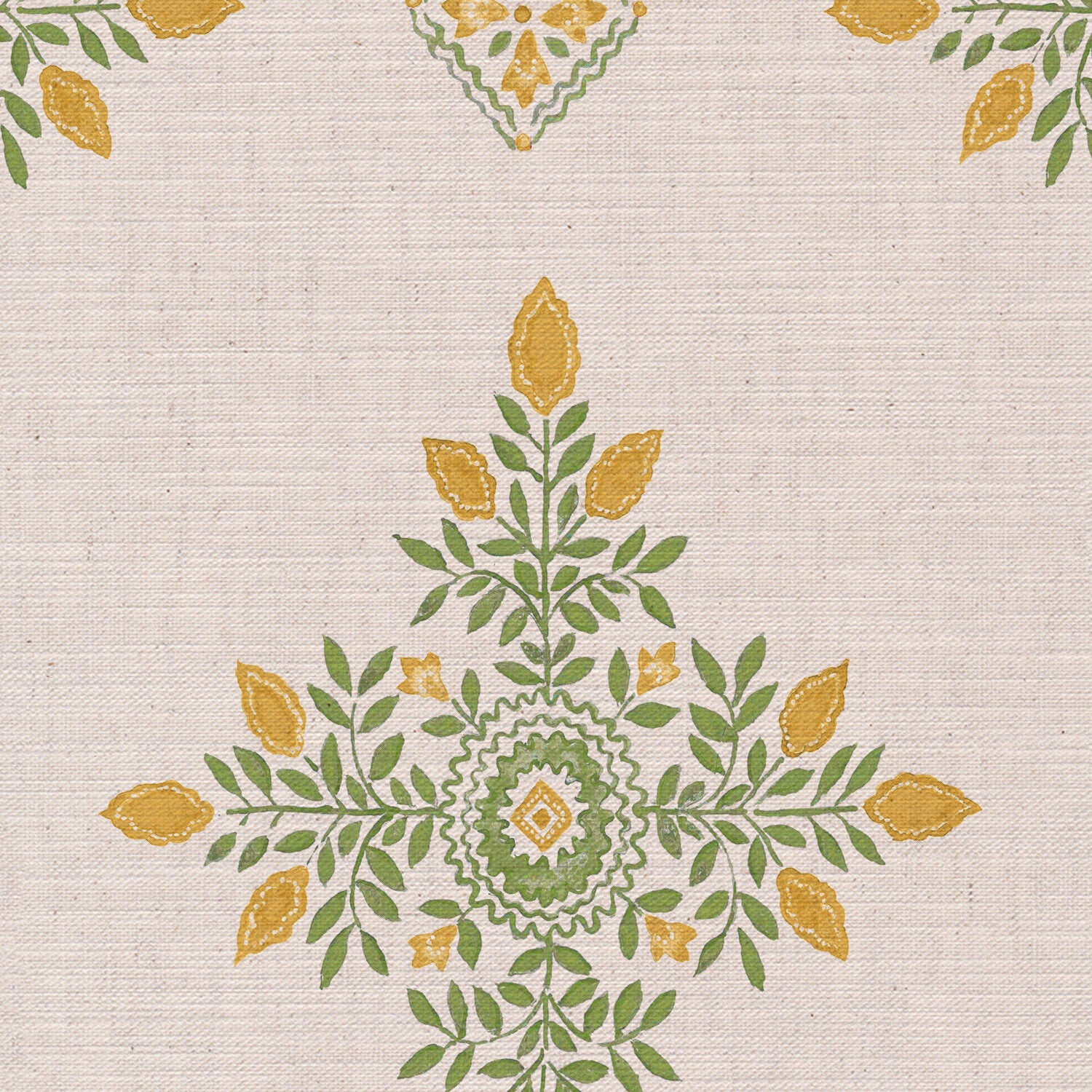 CW: Yellow and green | BASE: Mercia Linen | HERO