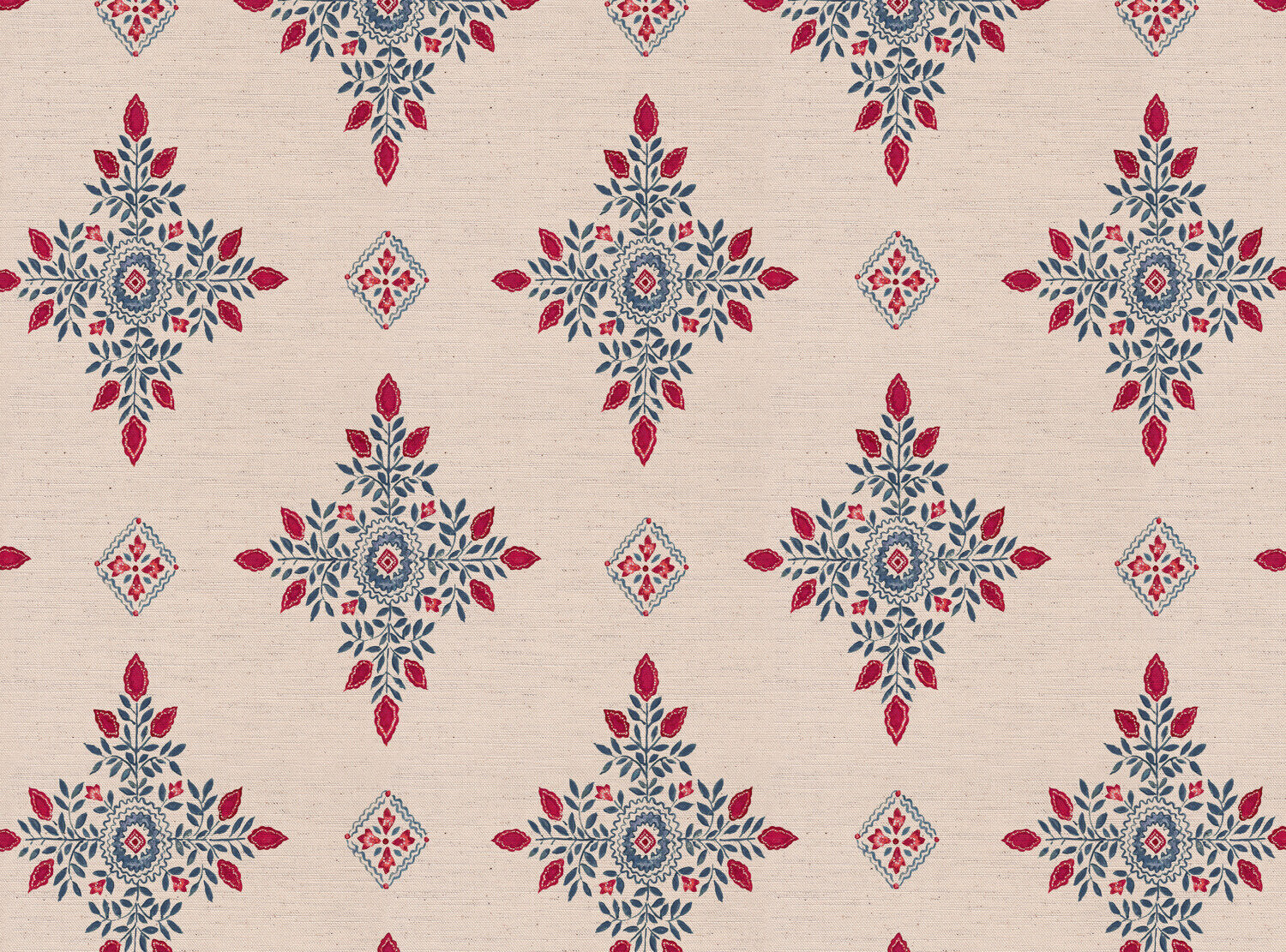 CW: Pinky red and grey blue | BASE: Natural Luxury Linen