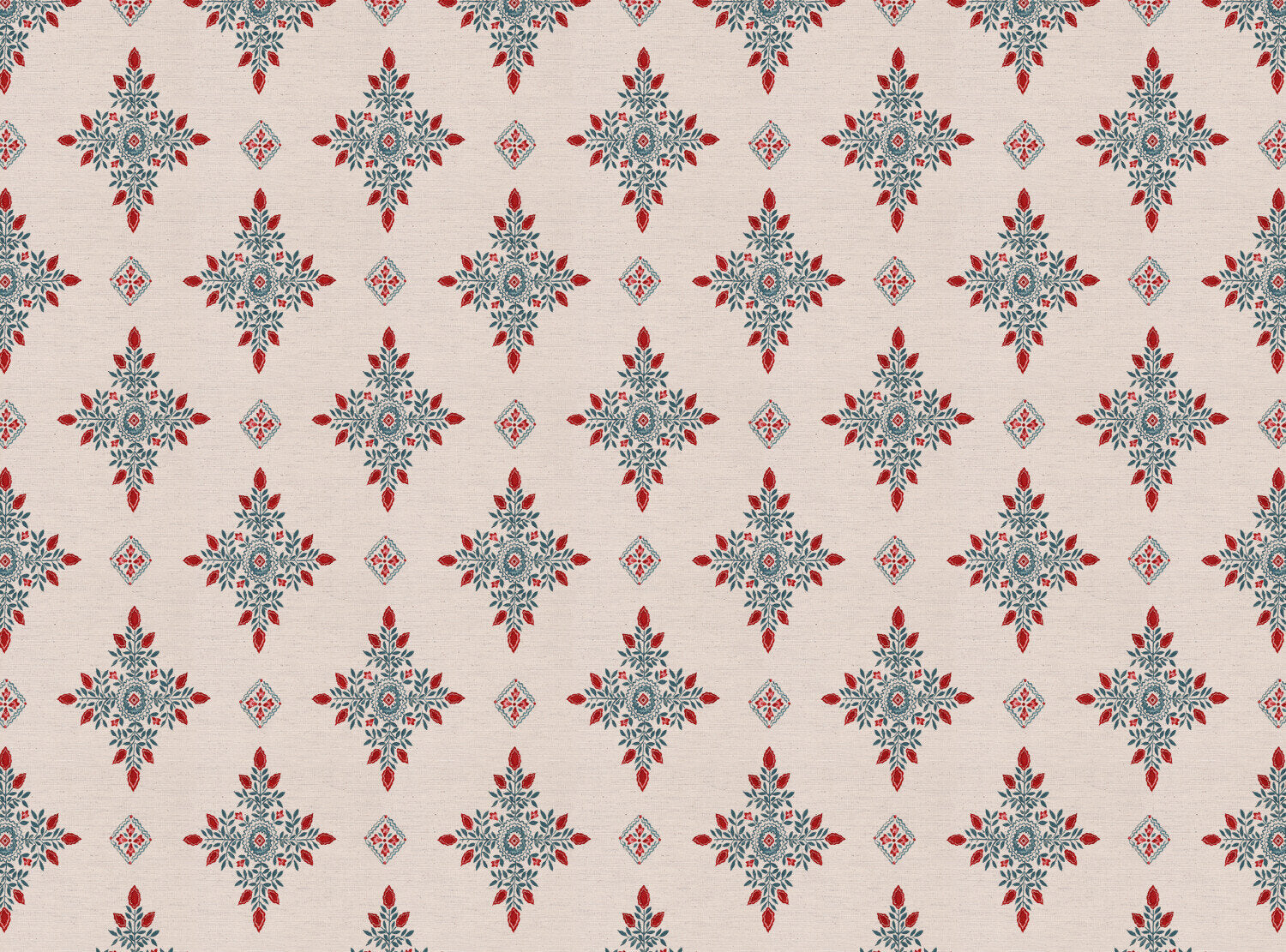 CW: Warm red and grey blue | BASE: Natural Luxury Linen