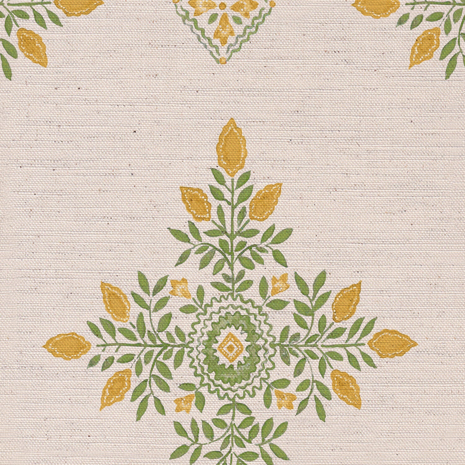 CW: Yellow and green | BASE: Natural Luxury Linen | HERO