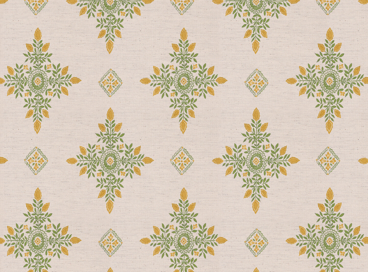 CW: Yellow and green | BASE: Natural Luxury Linen