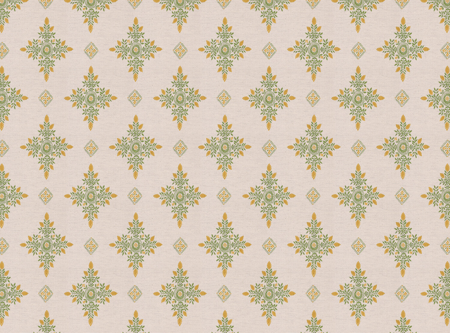 CW: Yellow and green | BASE: Natural Luxury Linen