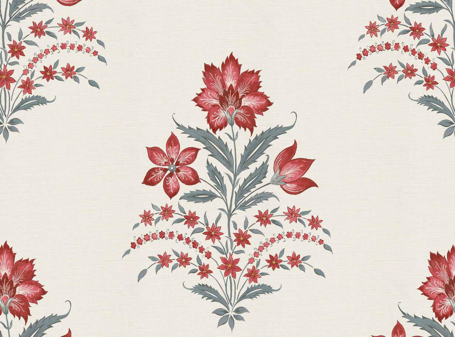 CW: Coral and grey blue | BASE: Luxury Linen