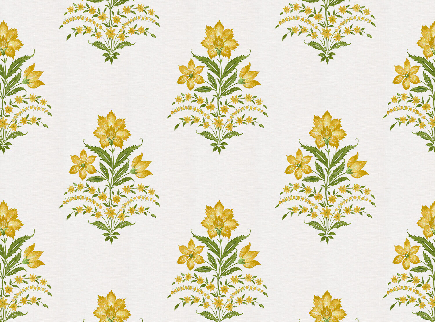 CW: Yellow and green white ground | BASE: Luxury Linen
