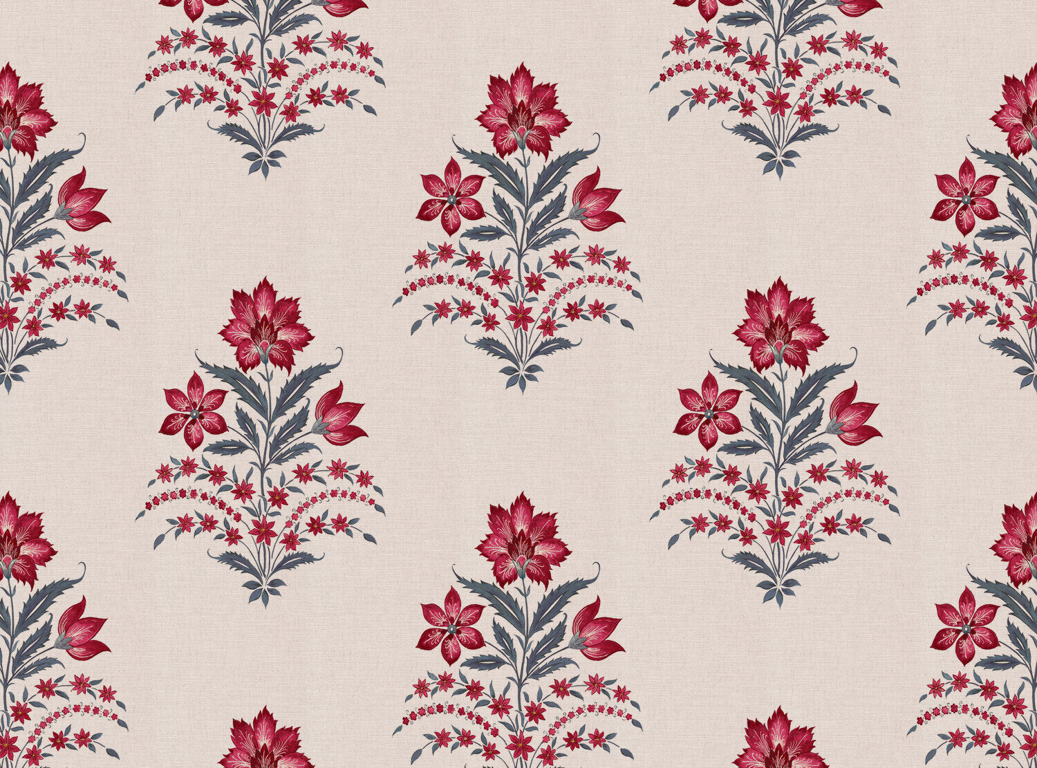 CW: Pinky red and grey blue | BASE: Mercia Linen