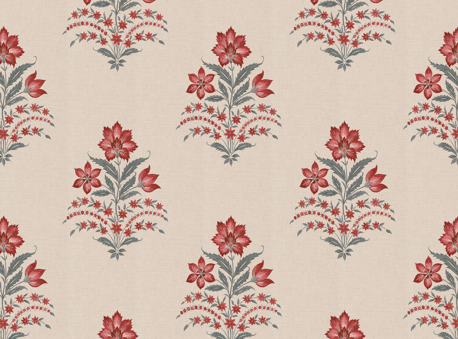 CW: Coral and grey blue | BASE: Mercia Linen