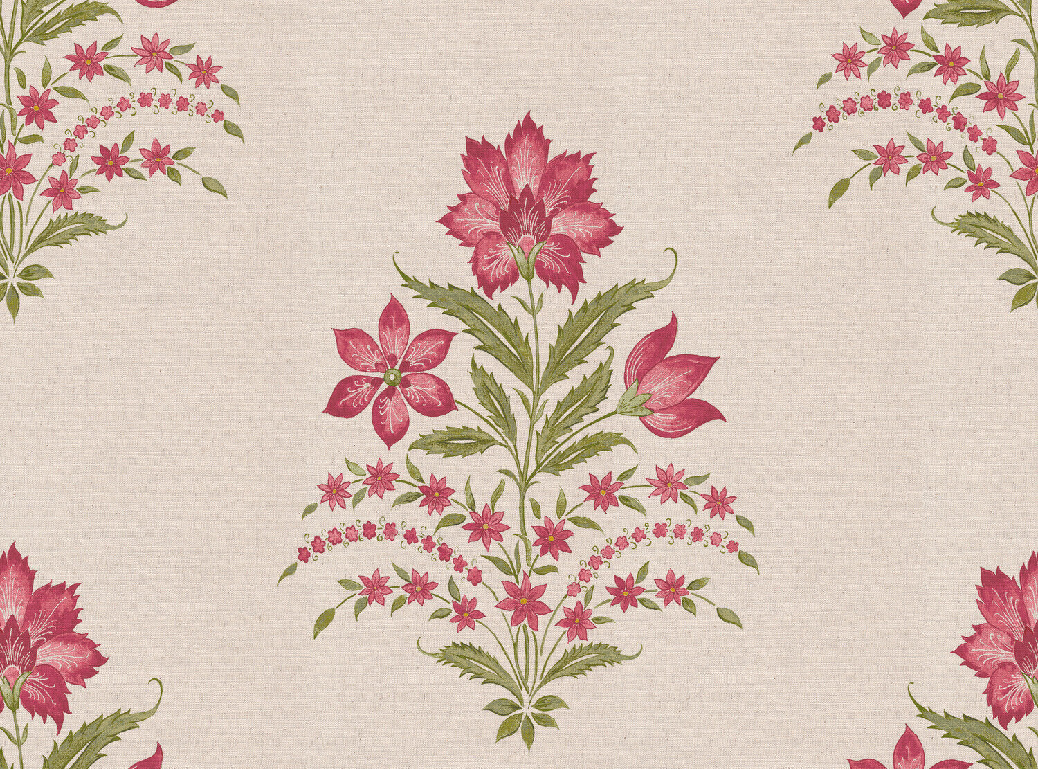 CW: Pink rouge and green | BASE: Mercia Linen