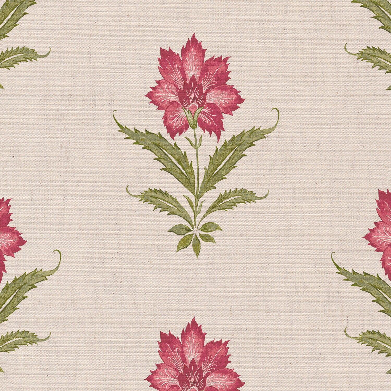 CW: Pink rouge and green | BASE: Mercia Linen | HERO