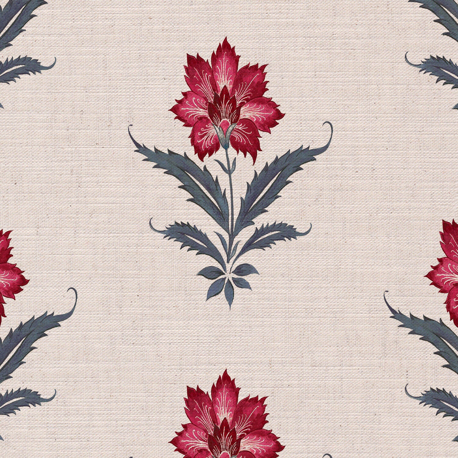 CW: Pinky red and grey blue | BASE: Mercia Linen | HERO