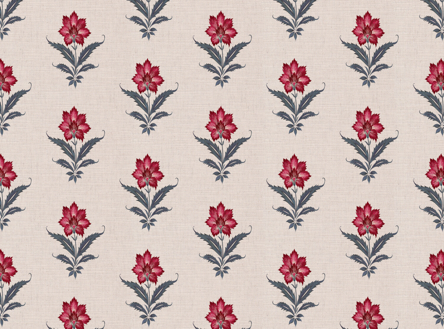 CW: Pinky red and grey blue | BASE: Mercia Linen
