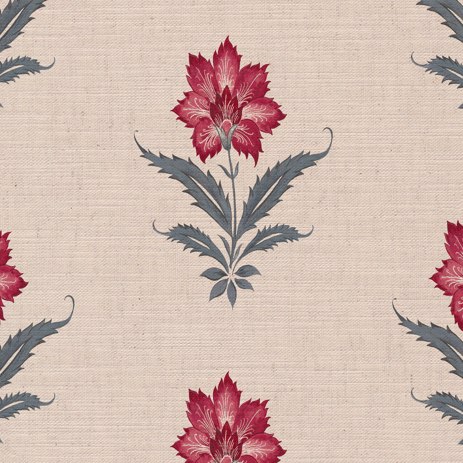 CW: Warm red and grey blue | BASE: Mercia Linen | HERO