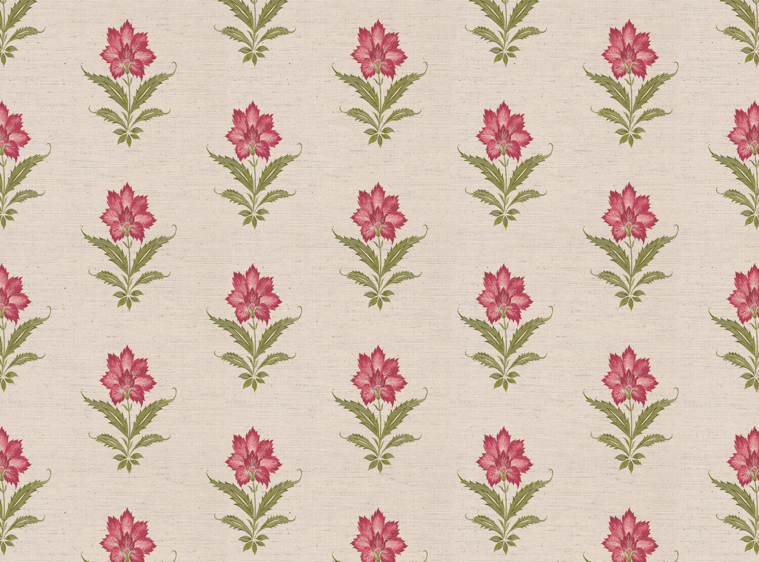CW: Pink rouge and green | BASE: Natural Luxury Linen