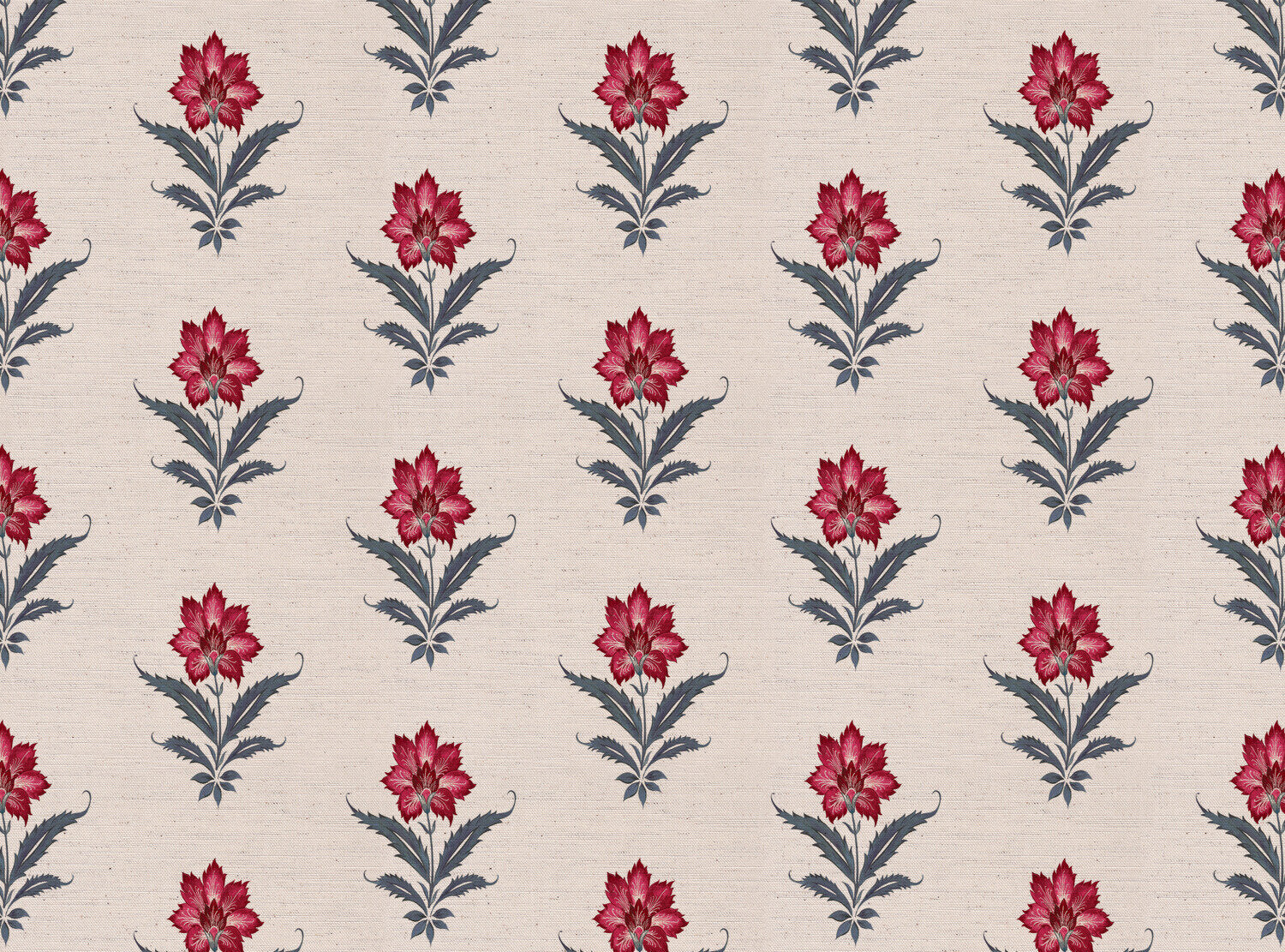 CW: Pinky red and grey blue | BASE: Natural Luxury Linen
