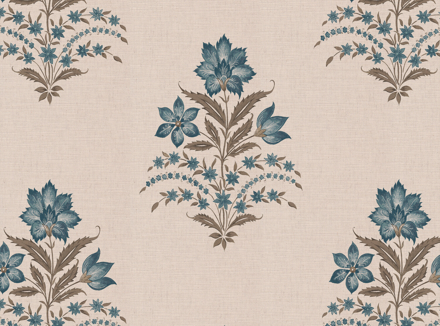 CW: Green blue and brown | BASE: Mercia Linen