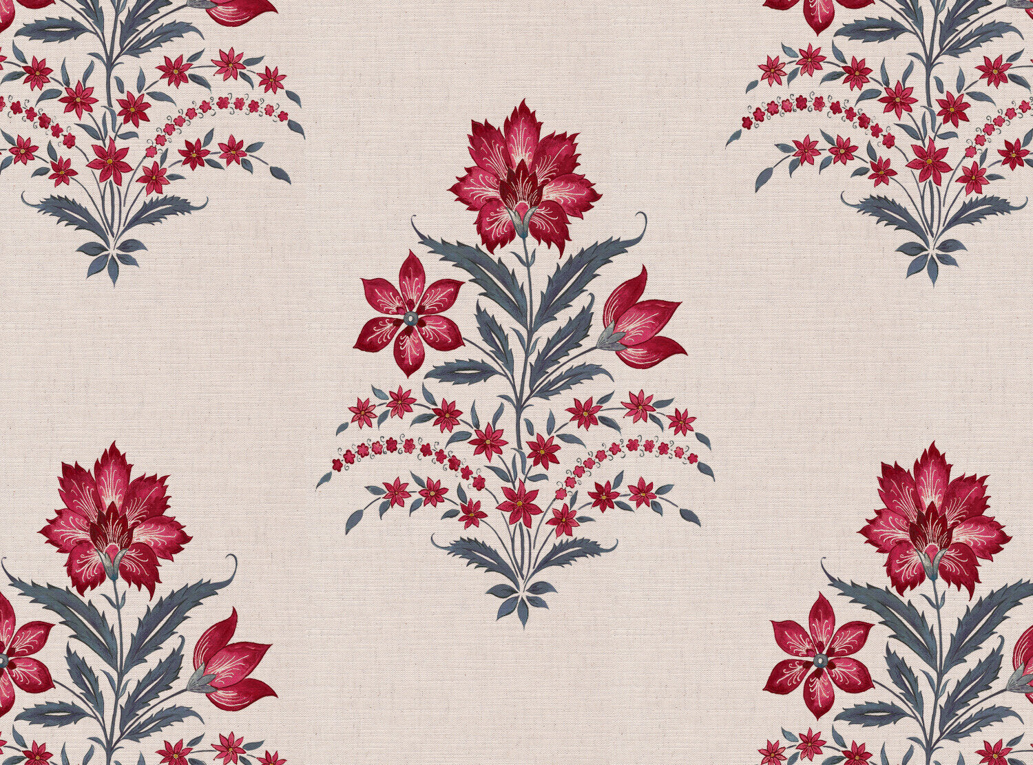 CW: Pinky red and grey blue | BASE: Mercia Linen