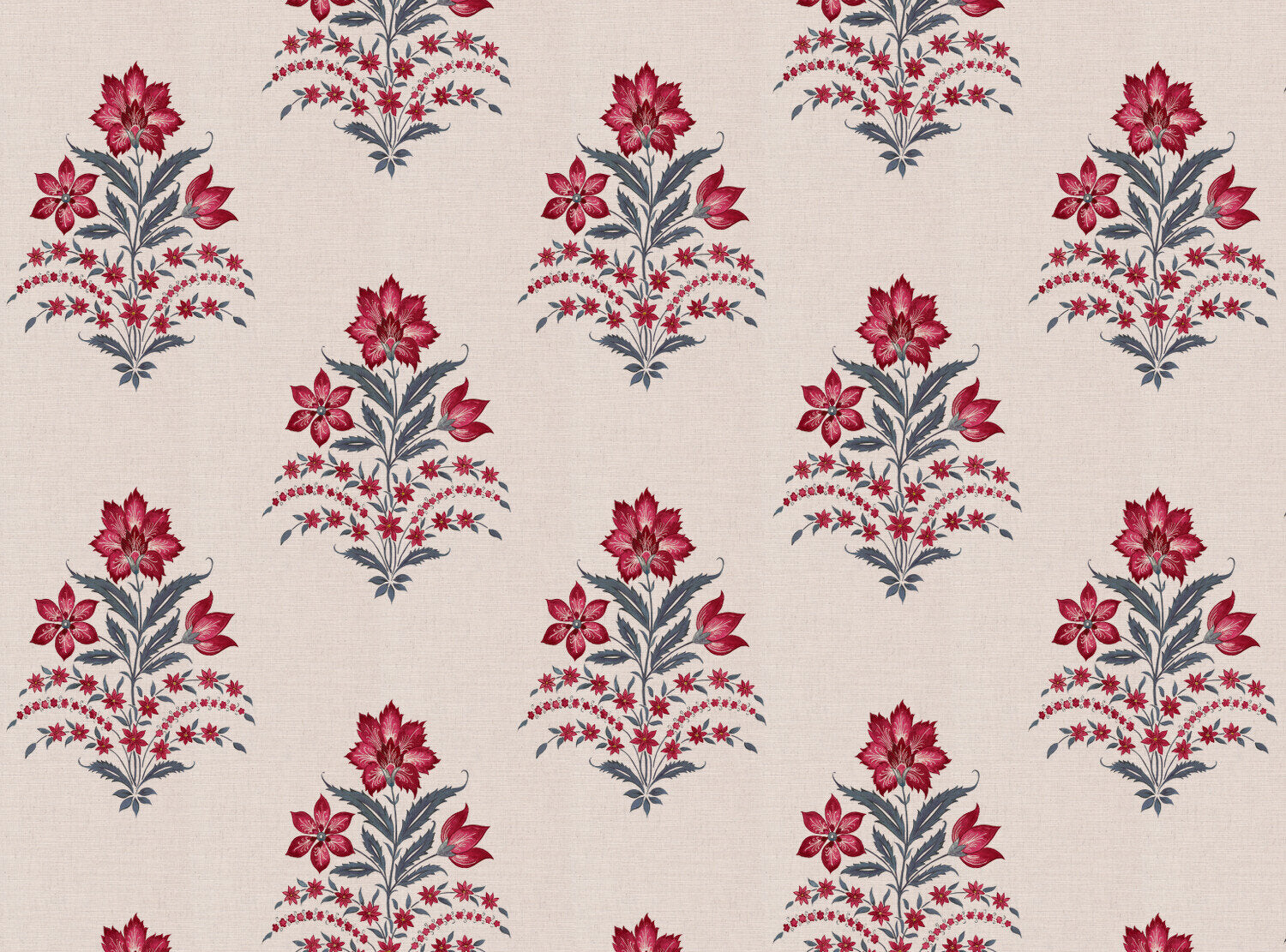 CW: Pinky red and grey blue | BASE: Mercia Linen