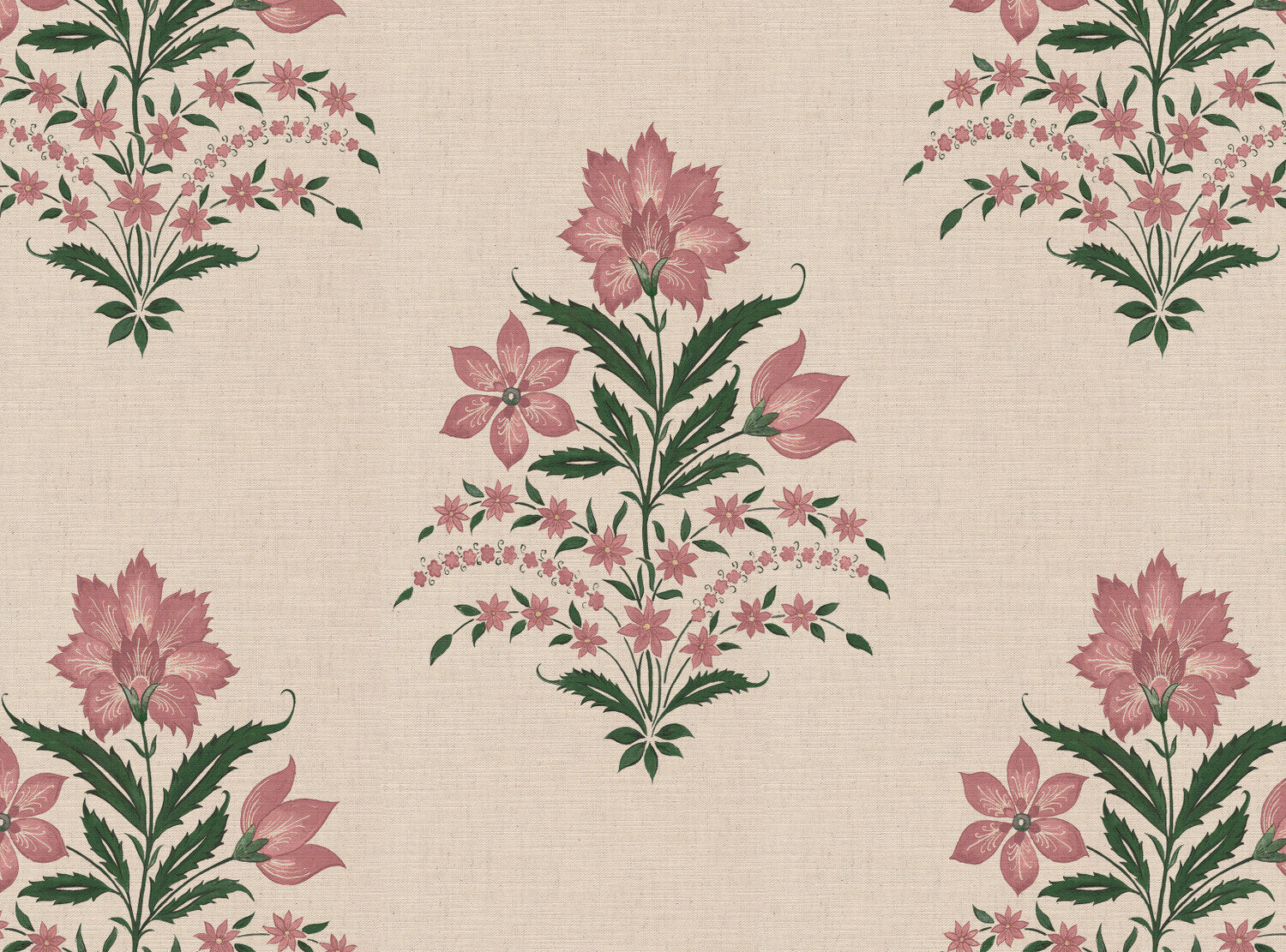 CW: Soft pink and racing green | BASE: Mercia Linen