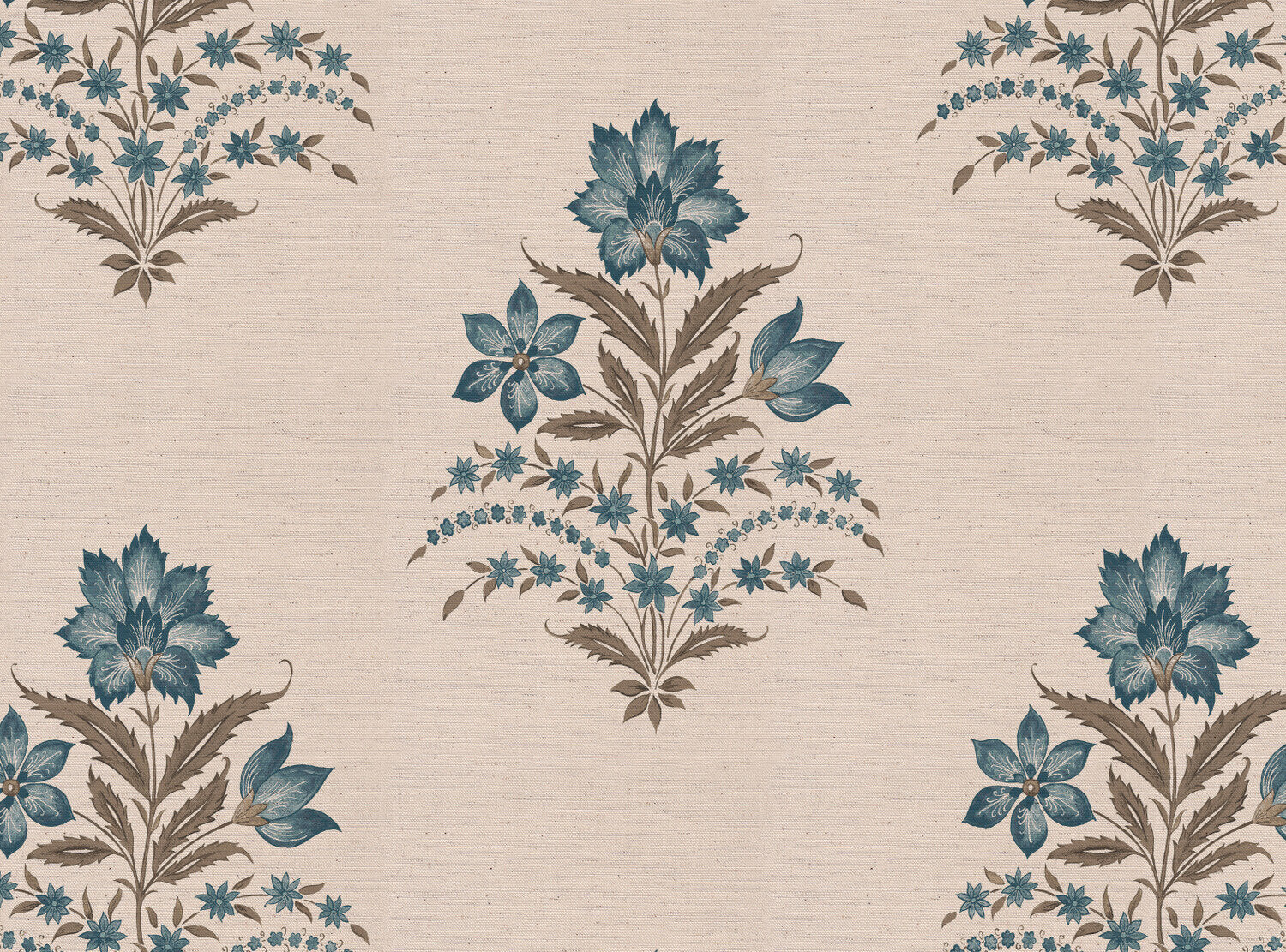 CW: Green blue and brown | BASE: Natural Luxury Linen