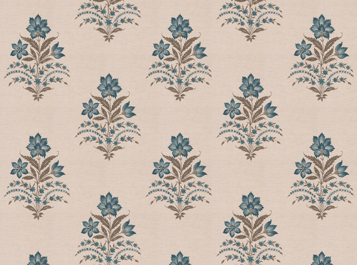 CW: Green blue and brown | BASE: Natural Luxury Linen