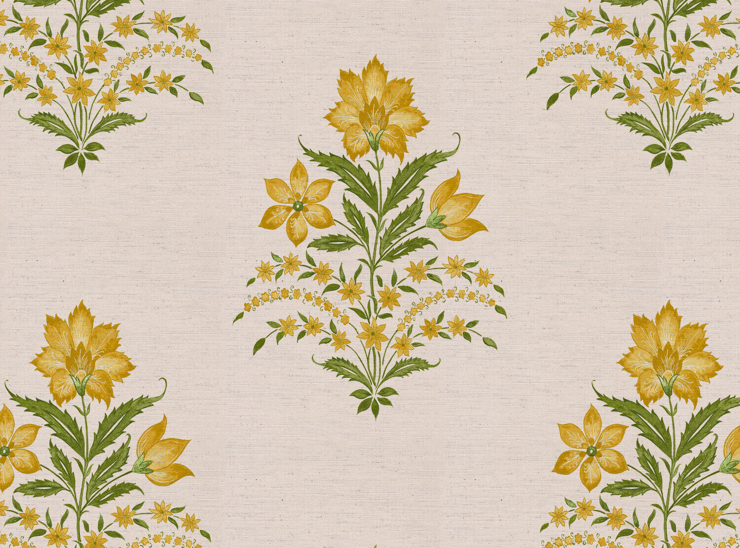 CW: Yellow and green | BASE: Natural Luxury Linen