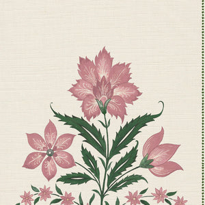 Soft pink and racing green
