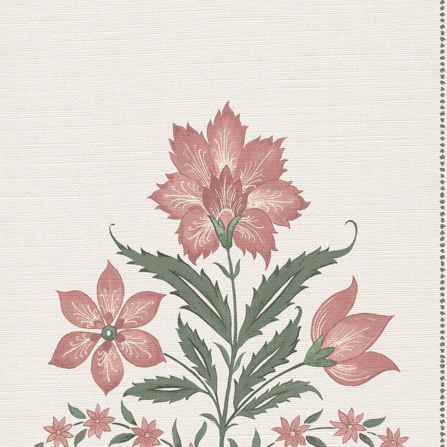 CW: Soft putty pink and grey green | BASE: Luxury Linen | HERO