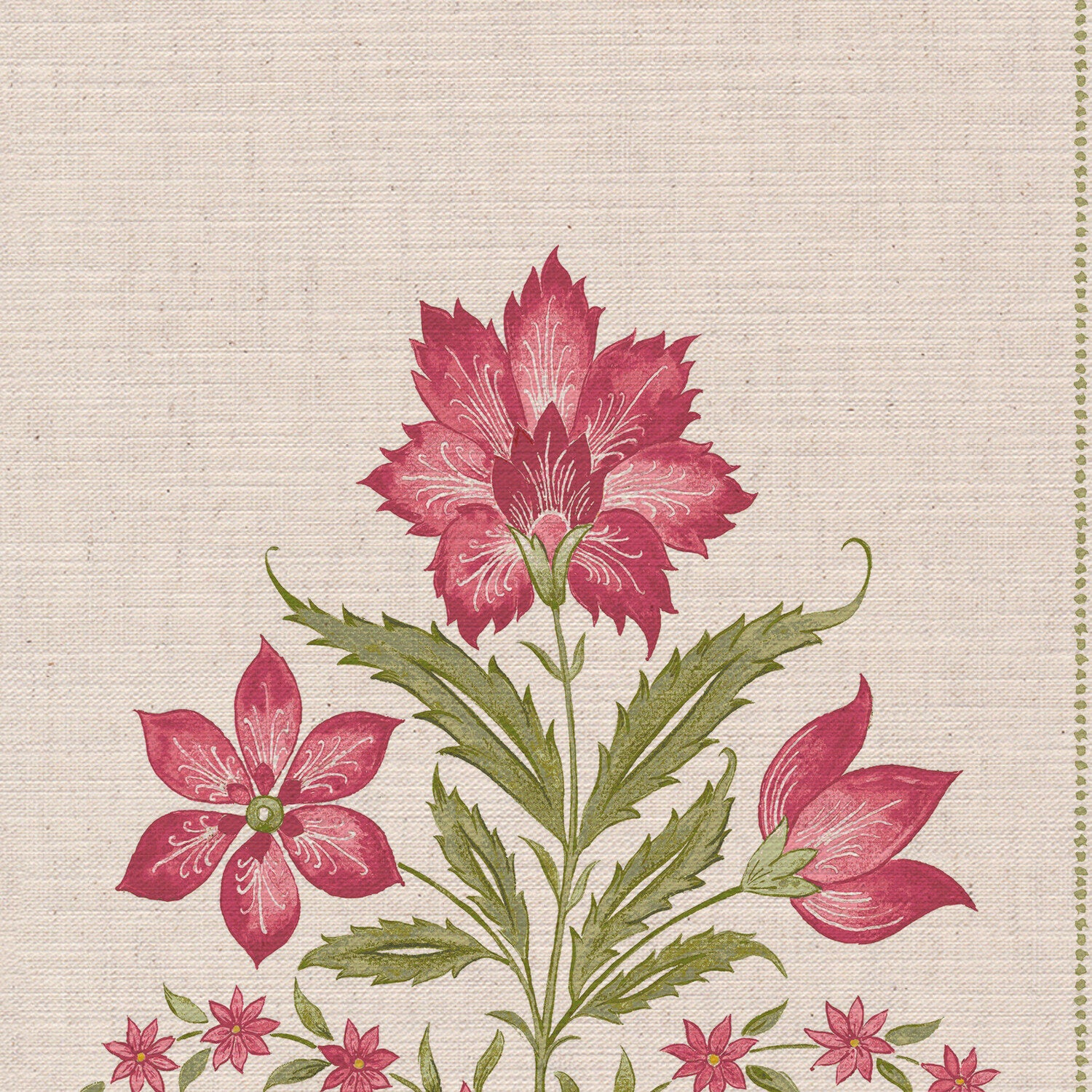 CW: Pink rouge and green | BASE: Mercia Linen | HERO