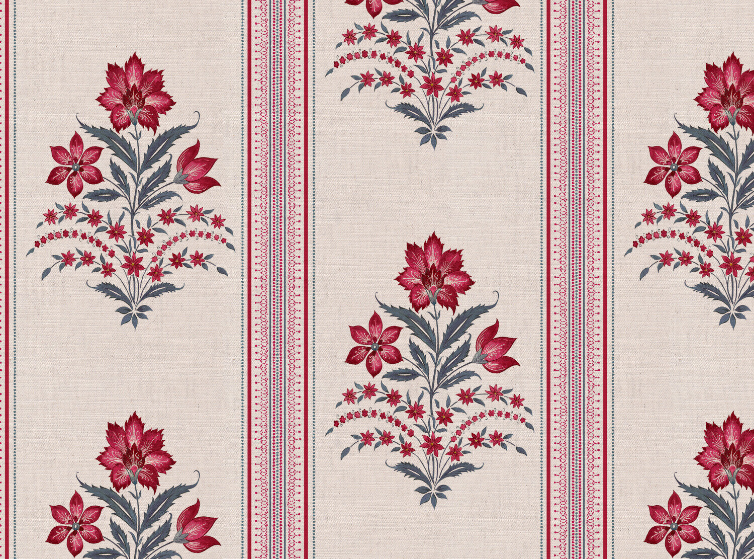 CW: Pinky red and grey blue | BASE: Mercia Linen