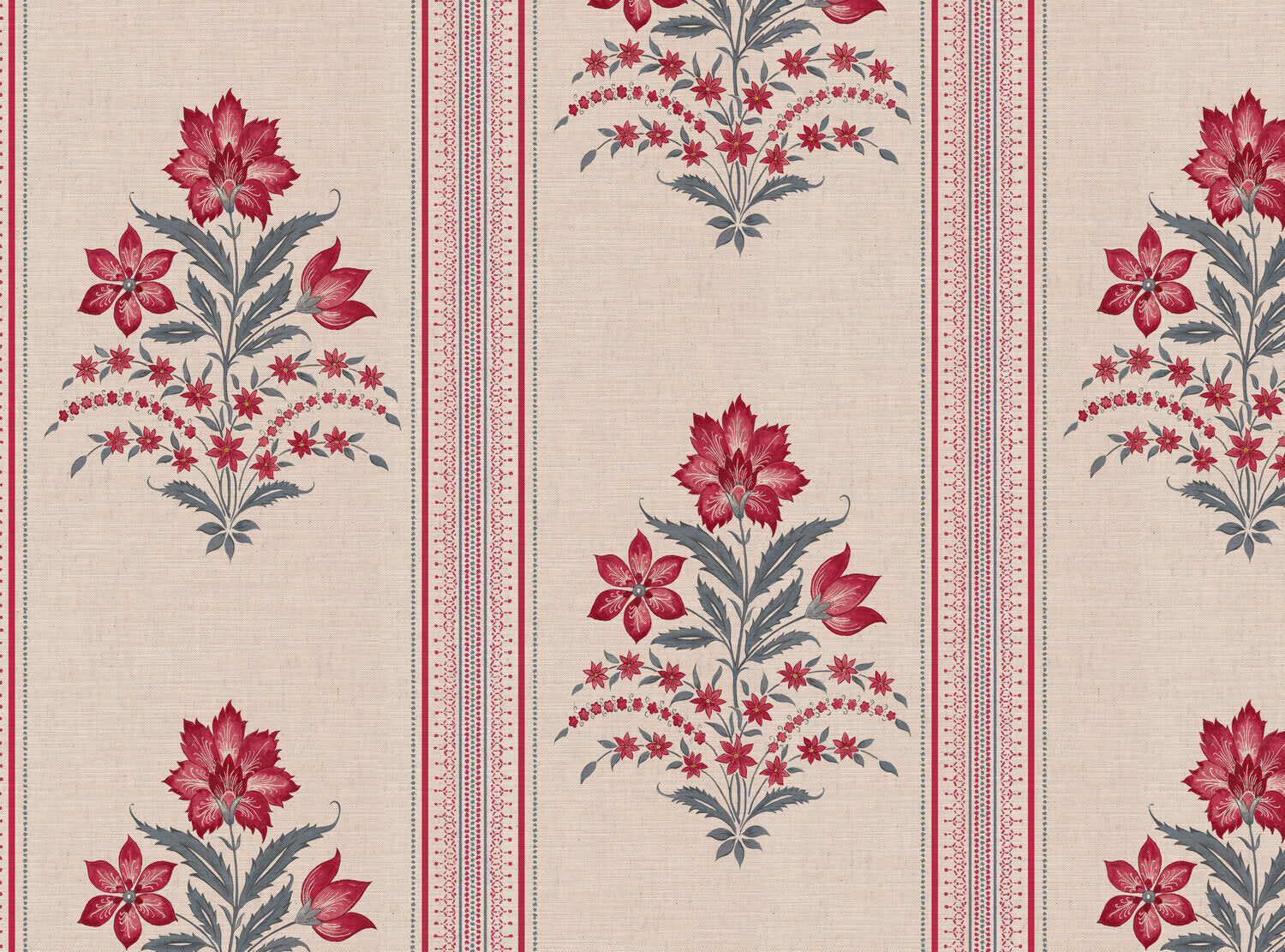 CW: Warm red and grey blue | BASE: Mercia Linen