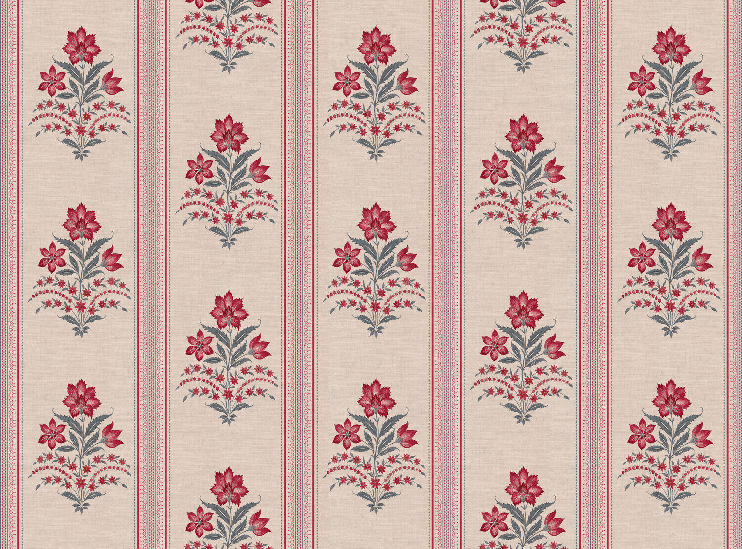 CW: Warm red and grey blue | BASE: Mercia Linen