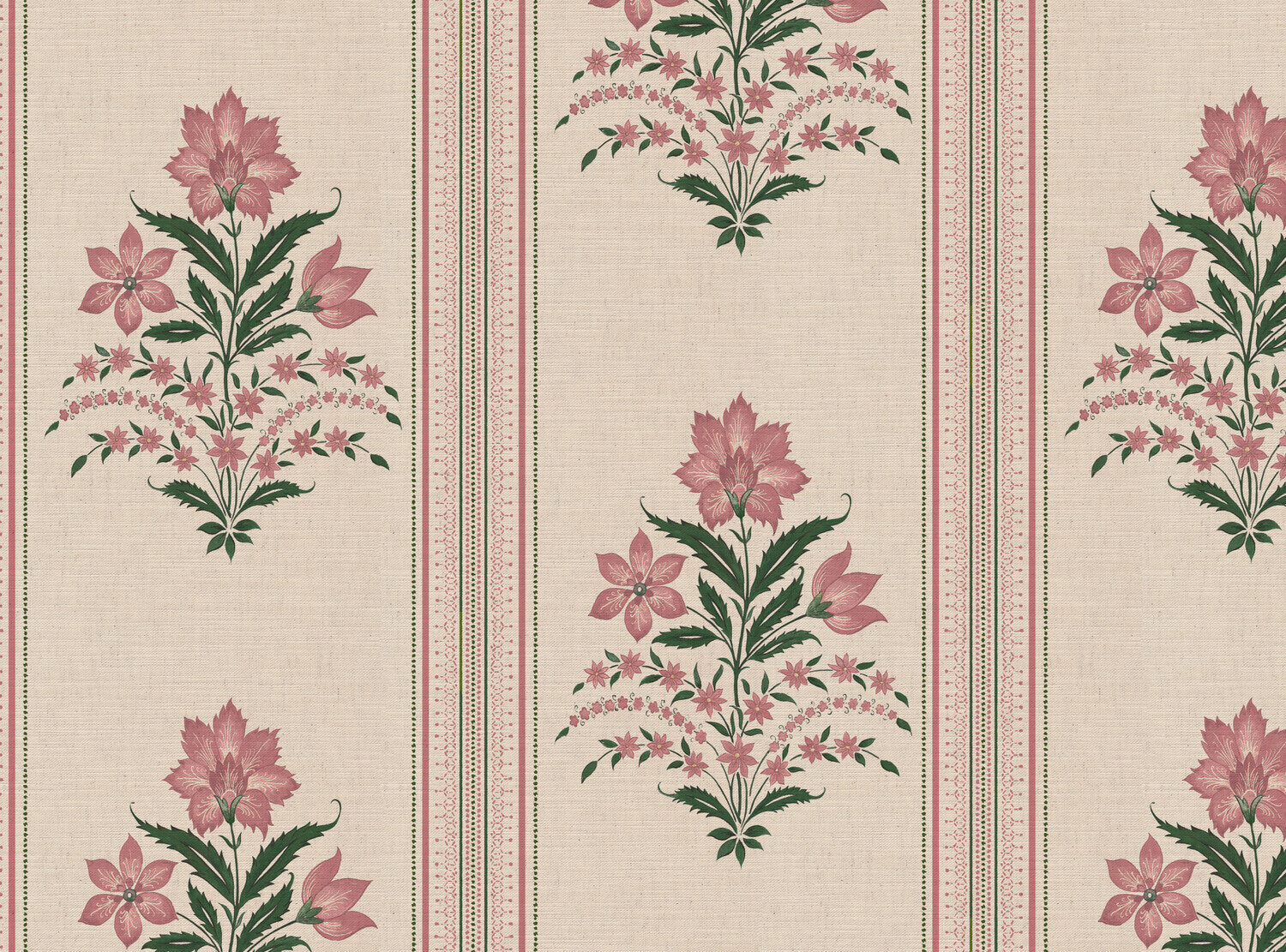 CW: Soft pink and racing green | BASE: Mercia Linen