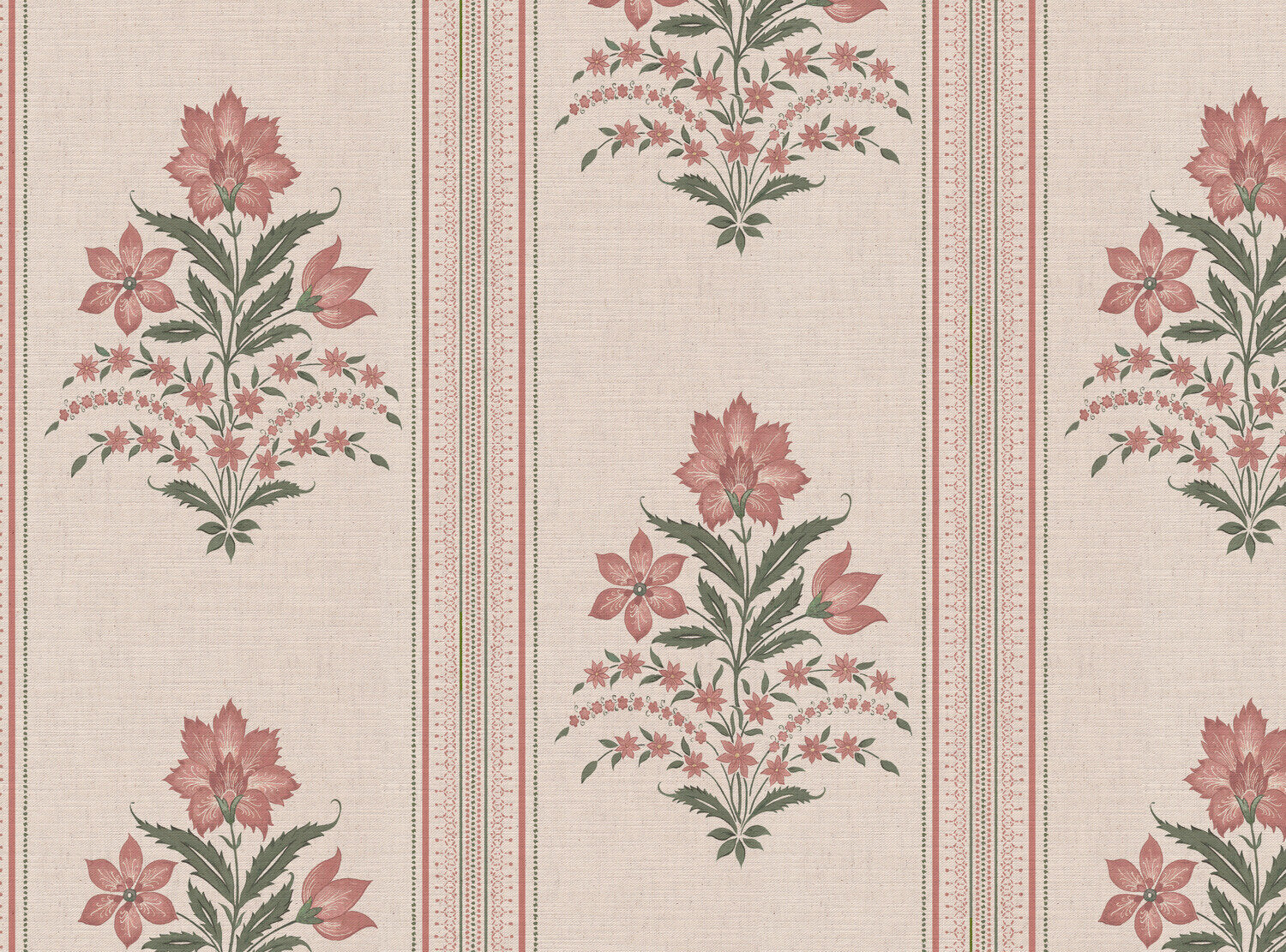 CW: Soft putty pink and grey green | BASE: Mercia Linen