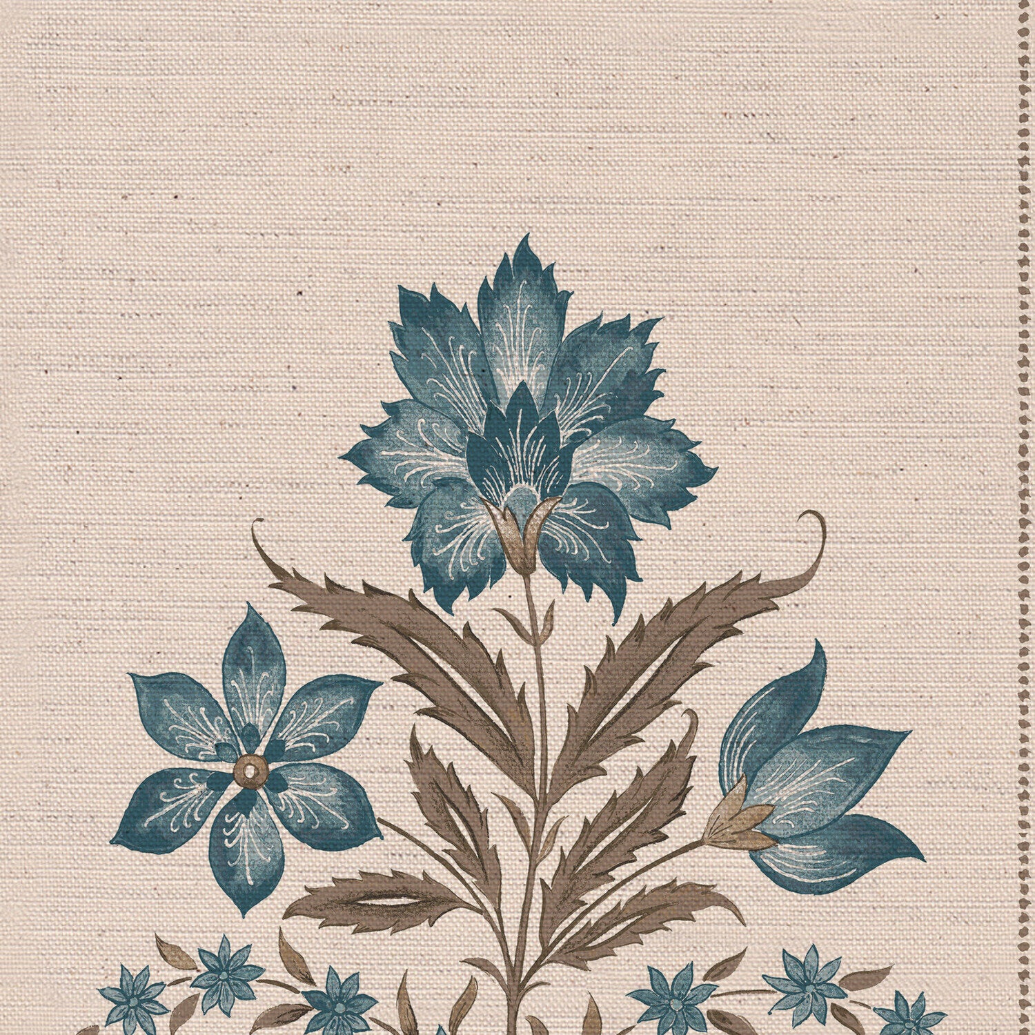 CW: Green blue and brown | BASE: Natural Luxury Linen | HERO