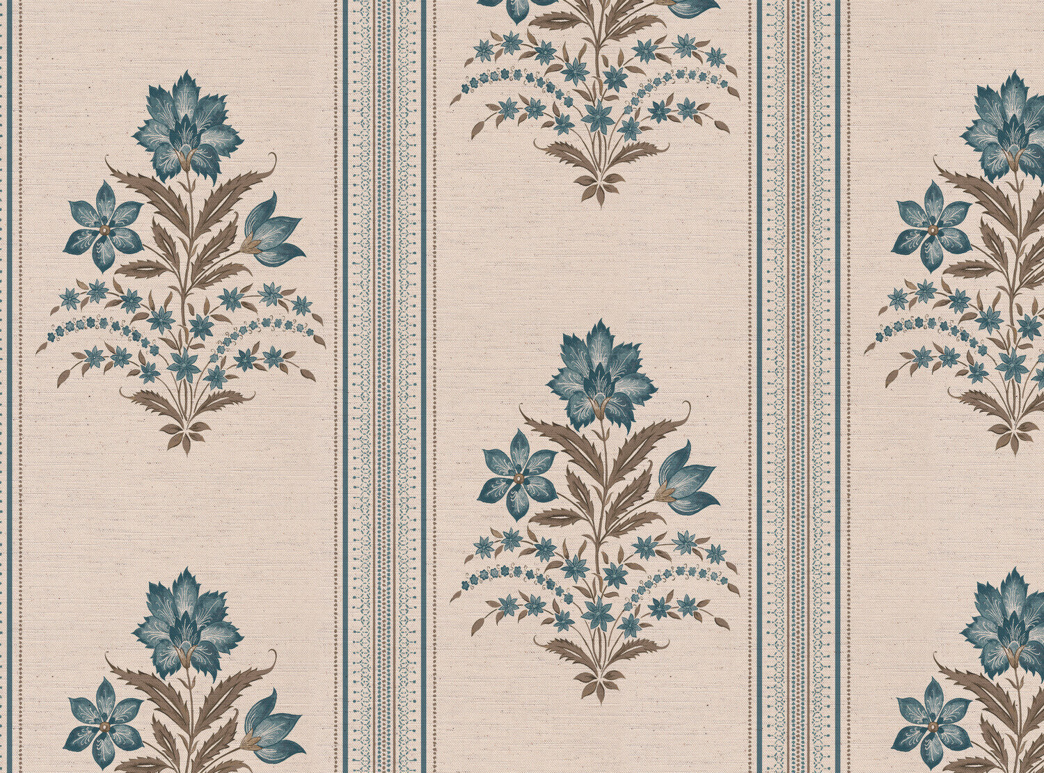 CW: Green blue and brown | BASE: Natural Luxury Linen