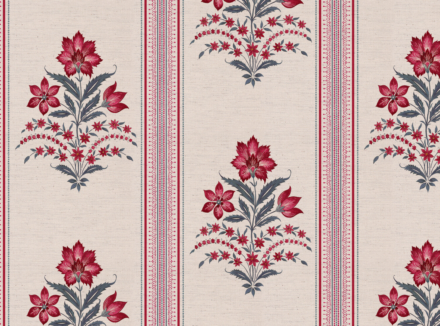 CW: Pinky red and grey blue | BASE: Natural Luxury Linen