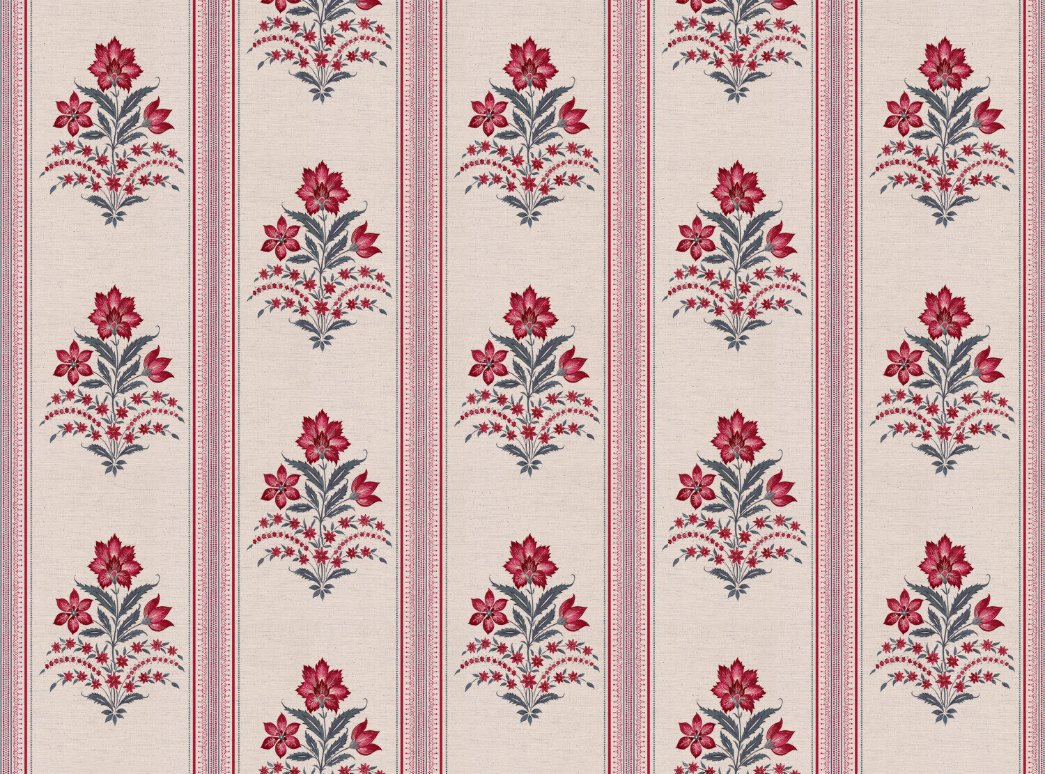 CW: Pinky red and grey blue | BASE: Natural Luxury Linen