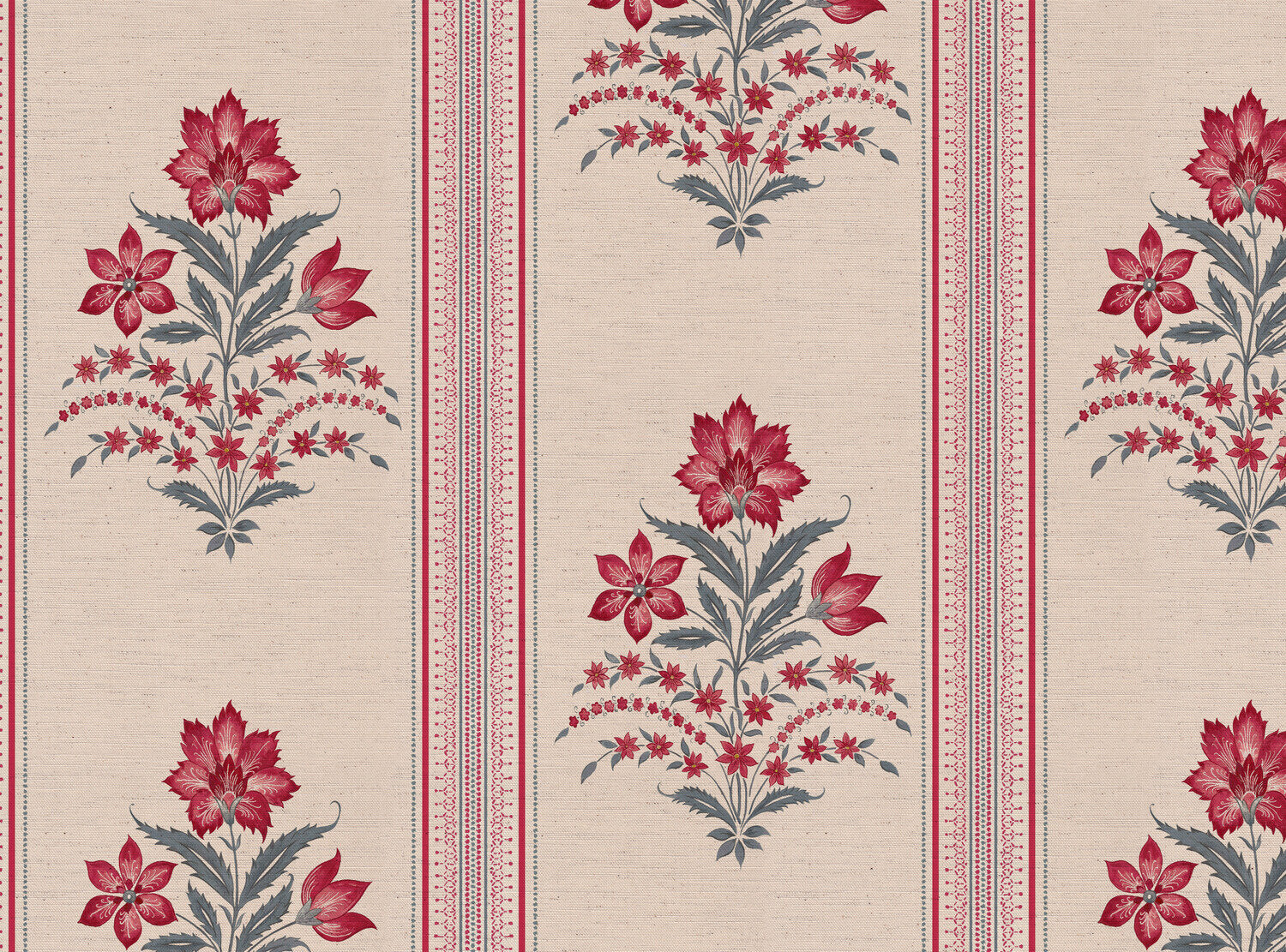CW: Warm red and grey blue | BASE: Natural Luxury Linen