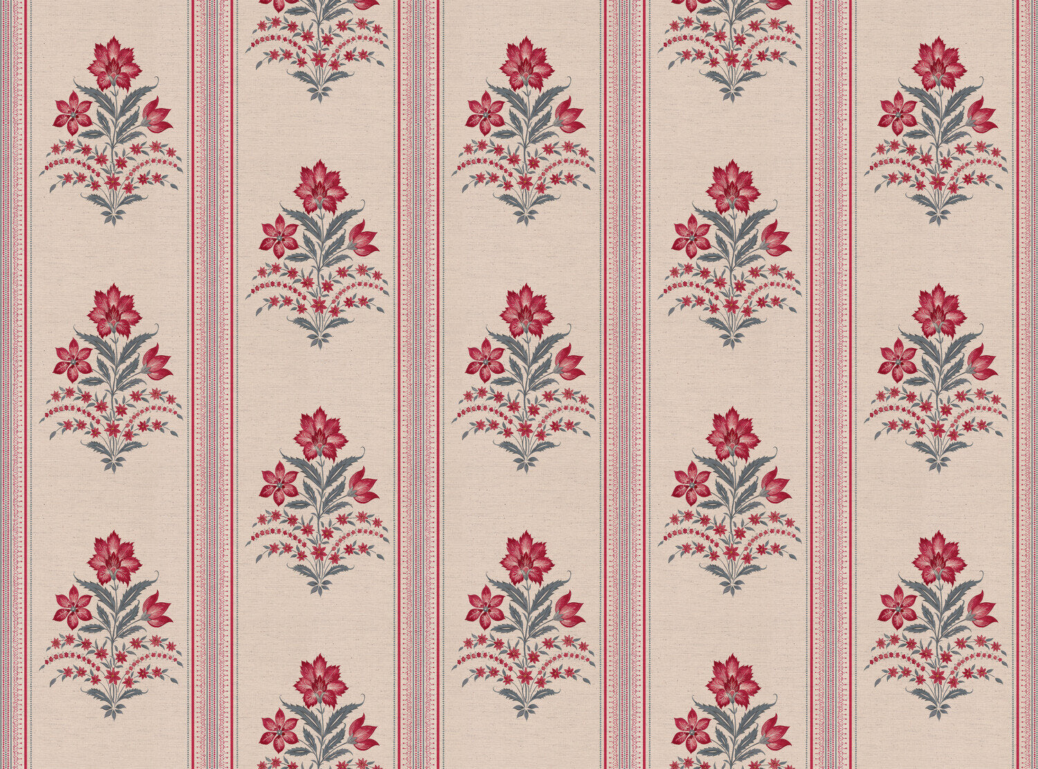 CW: Warm red and grey blue | BASE: Natural Luxury Linen