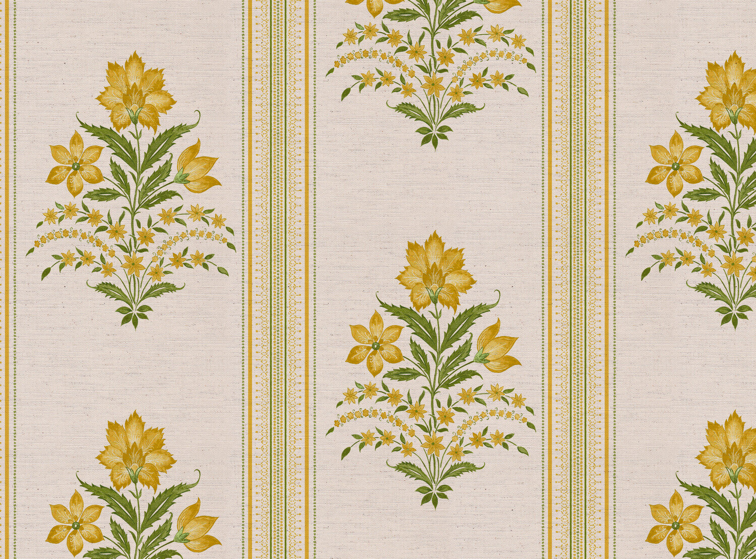 CW: Yellow and green | BASE: Natural Luxury Linen