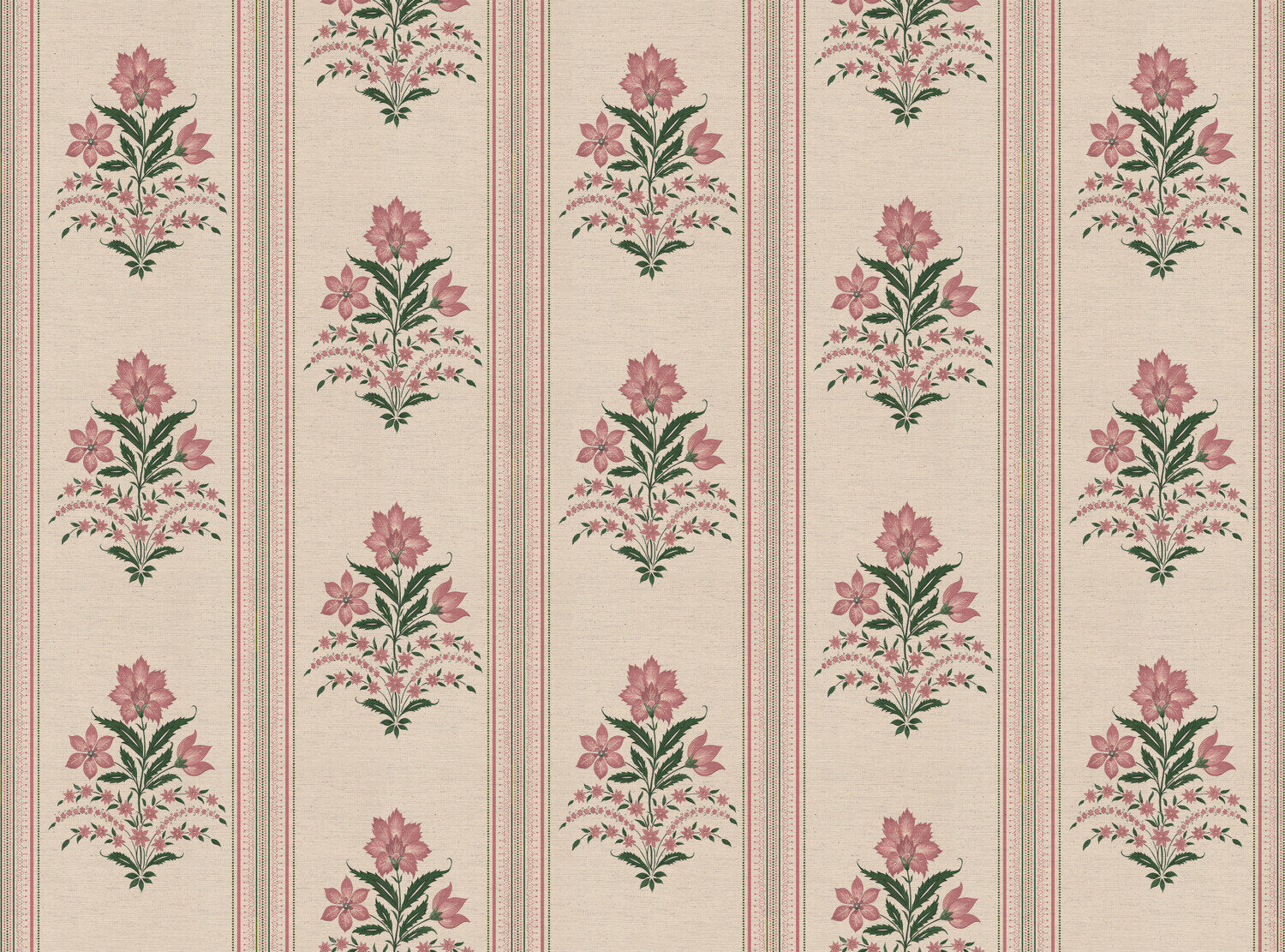 CW: Soft pink and racing green | BASE: Natural Luxury Linen
