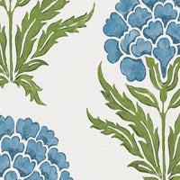 Bright blue and green